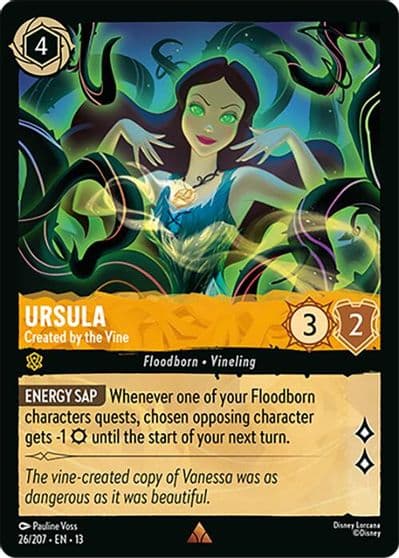 Ursula Created by the Vine Attack of the Vine! Lorcana card