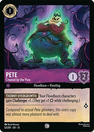 Pete Created by the Vine Attack of the Vine! Lorcana card