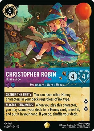 Christopher Robin Hunny Sage Attack of the Vine! Lorcana card