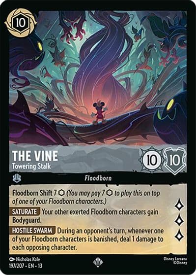 The Vine Towering Stalk Attack of the Vine! Lorcana card