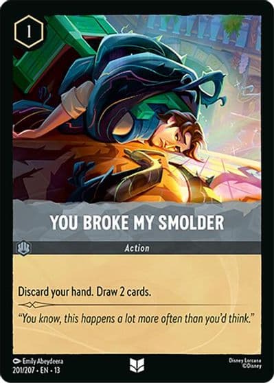 You Broke My Smolder Attack of the Vine! Lorcana card