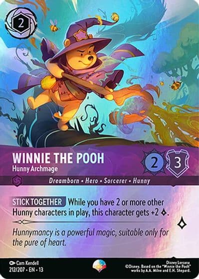Winnie the Pooh Hunny Archmage Epic Attack of the Vine! Lorcana card
