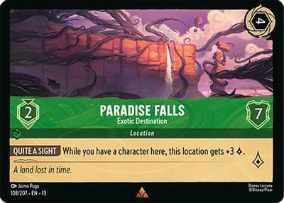 Paradise Falls Exotic Destination Attack of the Vine! Lorcana card