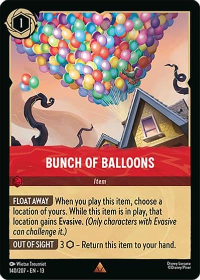 Bunch of Balloons Attack of the Vine! Lorcana card