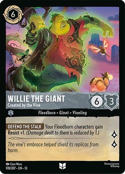 Willie the Giant Created by the Vine Attack of the Vine! Lorcana card