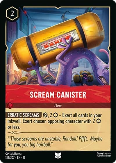 Scream Canister Attack of the Vine! Lorcana card
