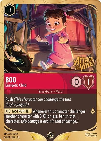 Boo Energetic Child Disney Lorcana Promo Cards Lorcana card