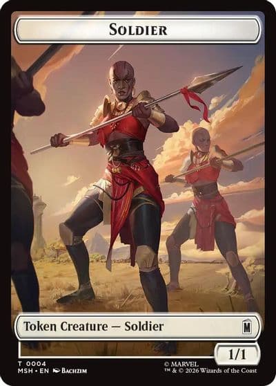 Soldier Goat Double Sided Token Commander: Marvel Super Heroes Magic card
