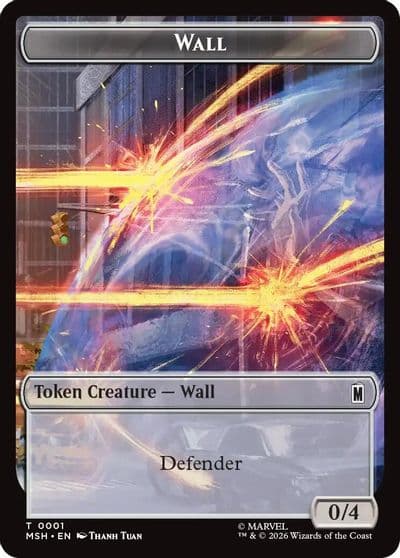 Wall Moloid Double Sided Token Marvel Super Heroes Magic card