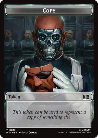 Copy Soldier Double Sided Token Surge Foil Commander: Marvel Super Heroes Magic card