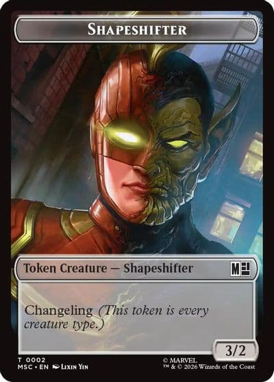 Shapeshifter Ape Villain Double Sided Token Commander: Marvel Super Heroes Magic card