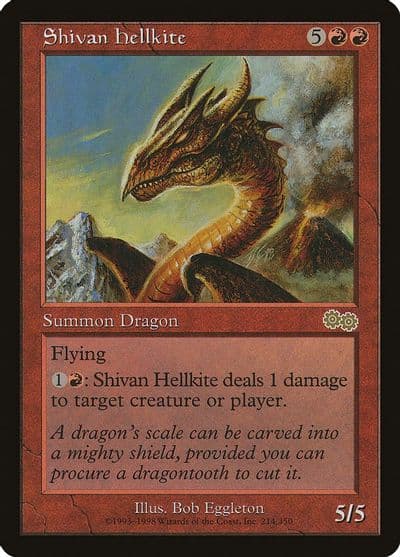 Shivan Hellkite Urza's Saga Magic card