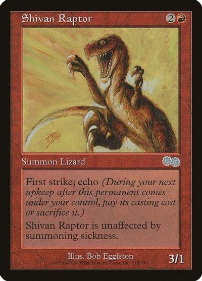 Shivan Raptor Urza's Saga Magic card