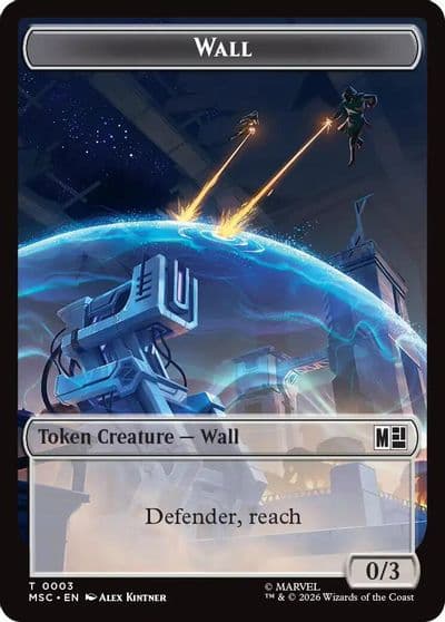 Wall Council of Reeds Double Sided Token Commander: Marvel Super Heroes Magic card