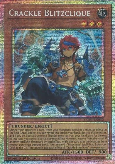 Crackle Blitzclique Starlight Rare Chaos Origins Yu-Gi-Oh! card