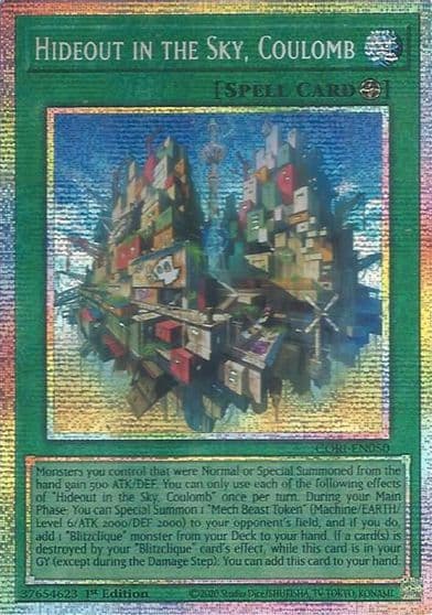 Hideout in the Sky Coulomb Starlight Rare Chaos Origins Yu-Gi-Oh! card