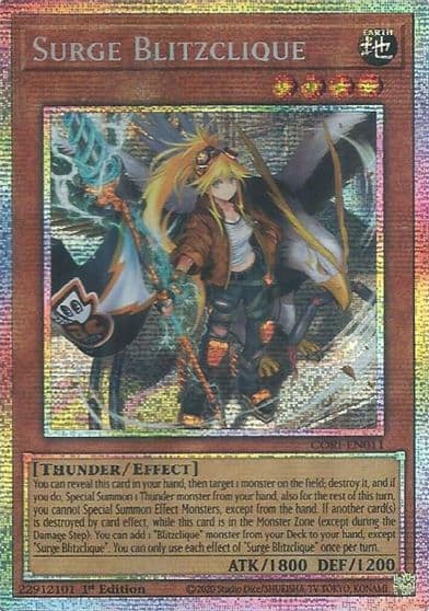 Surge Blitzclique Starlight Rare Chaos Origins Yu-Gi-Oh! card