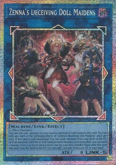 Zennas Deceiving Doll Maidens Starlight Rare Chaos Origins Yu-Gi-Oh! card