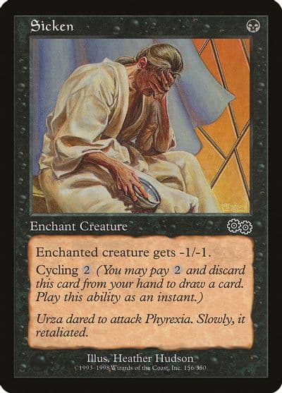 Sicken Urza's Saga Magic card