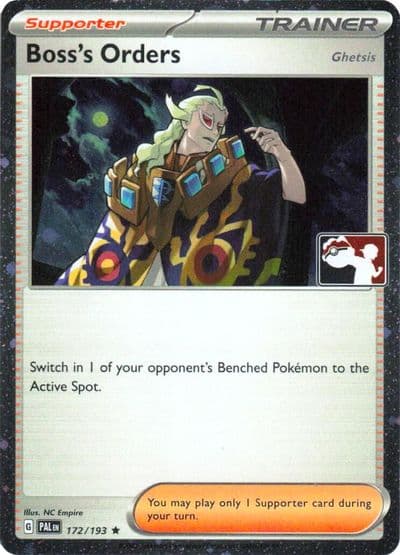 Boss's Orders [Ghetsis] (Cosmos Holo) Prize Pack Series Cards Pokemon card