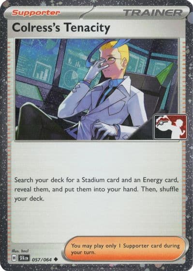 Colress's Tenacity (Cosmos Holo) Prize Pack Series Cards Pokemon card