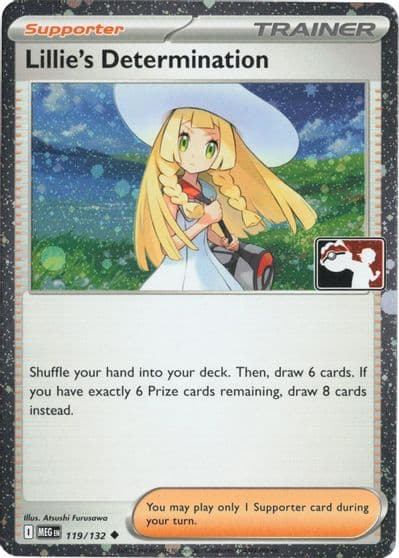 Lillie's Determination (Cosmos Holo) Prize Pack Series Cards Pokemon card