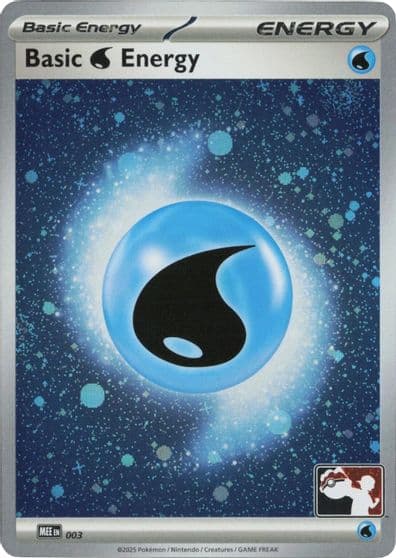 Basic Water Energy - MEE 003 (Cosmos Holo) Prize Pack Series Cards Pokemon card