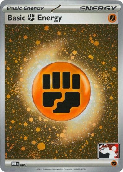 Basic Fighting Energy - MEE 006 (Cosmos Holo) Prize Pack Series Cards Pokemon card