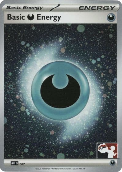 Basic Darkness Energy - MEE 007 (Cosmos Holo) Prize Pack Series Cards Pokemon card
