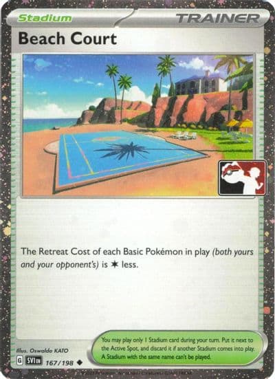 Beach Court (Cosmos Holo) Prize Pack Series Cards Pokemon card