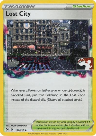 Lost City (Cosmos Holo) Prize Pack Series Cards Pokemon card