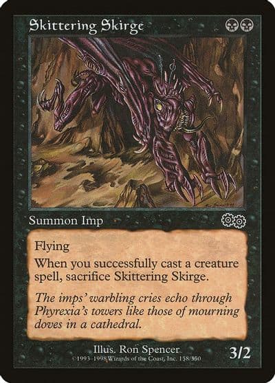 Skittering Skirge Urza's Saga Magic card
