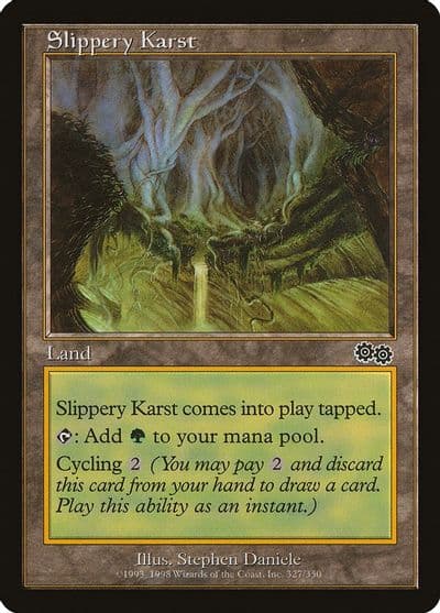 Slippery Karst Urza's Saga Magic card