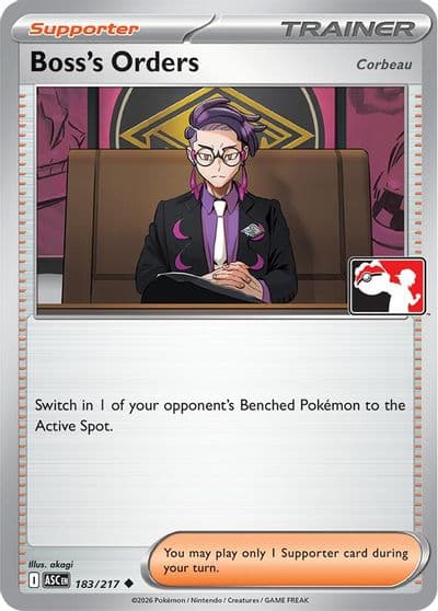 Boss's Orders [Corbeau] Prize Pack Series Cards Pokemon card