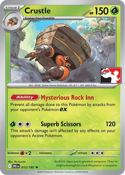 Crustle Prize Pack Series Cards Pokemon card