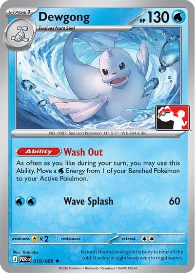 Dewgong Prize Pack Series Cards Pokemon card