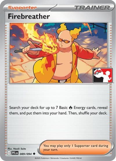 Firebreather Prize Pack Series Cards Pokemon card