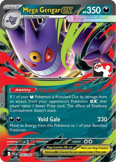 Mega Gengar ex Prize Pack Series Cards Pokemon card