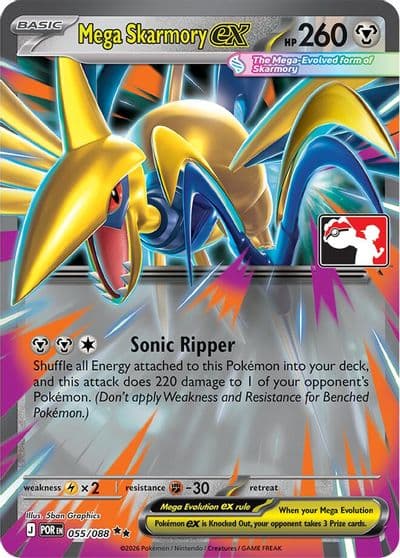 Mega Skarmory ex Prize Pack Series Cards Pokemon card