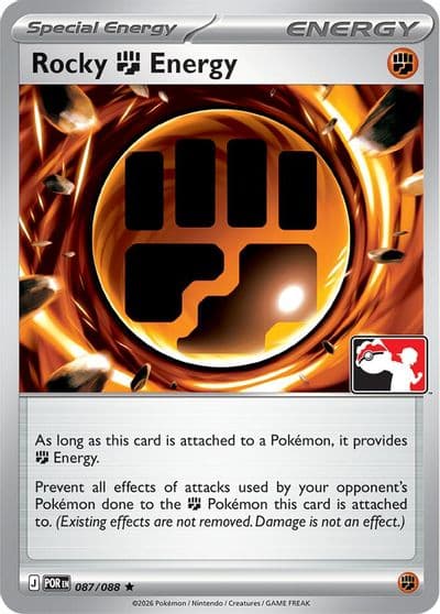 Rocky Fighting Energy Prize Pack Series Cards Pokemon card