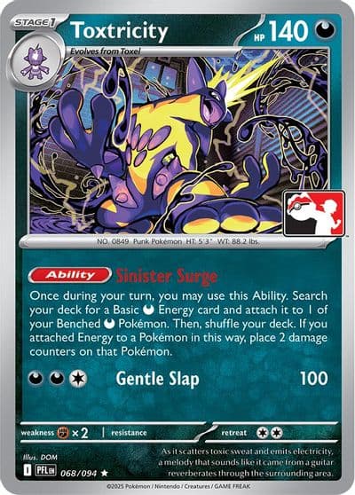 Toxtricity Prize Pack Series Cards Pokemon card