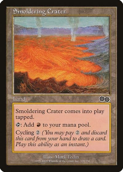 Smoldering Crater Urza's Saga Magic card