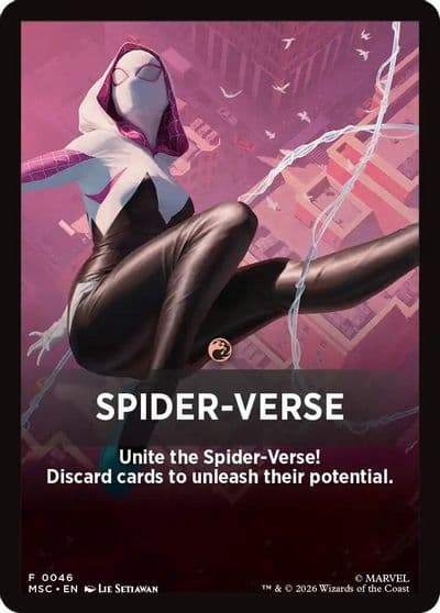 Spider Verse Theme Card Commander: Marvel Super Heroes Magic card