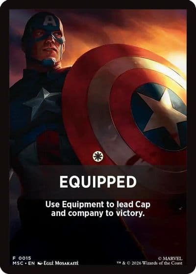 Equipped Theme Card Commander: Marvel Super Heroes Magic card