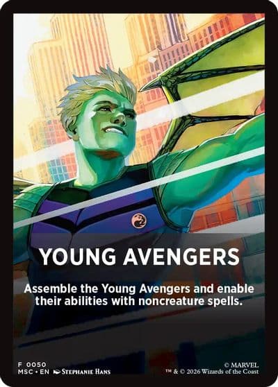 Young Avengers Theme Card Commander: Marvel Super Heroes Magic card