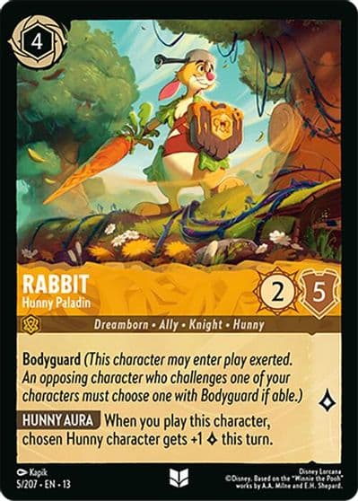 Rabbit Hunny Paladin Attack of the Vine! Lorcana card