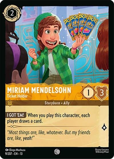 Miriam Mendelsohn Ticket Holder Attack of the Vine! Lorcana card