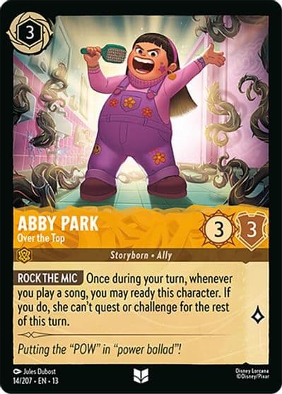 Abby Park Over the Top Attack of the Vine! Lorcana card
