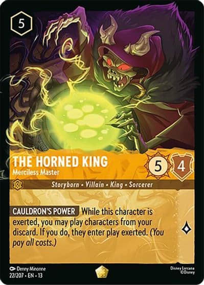 The Horned King Merciless Master Attack of the Vine! Lorcana card