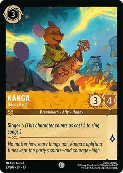Kanga Hunny Bard Attack of the Vine! Lorcana card